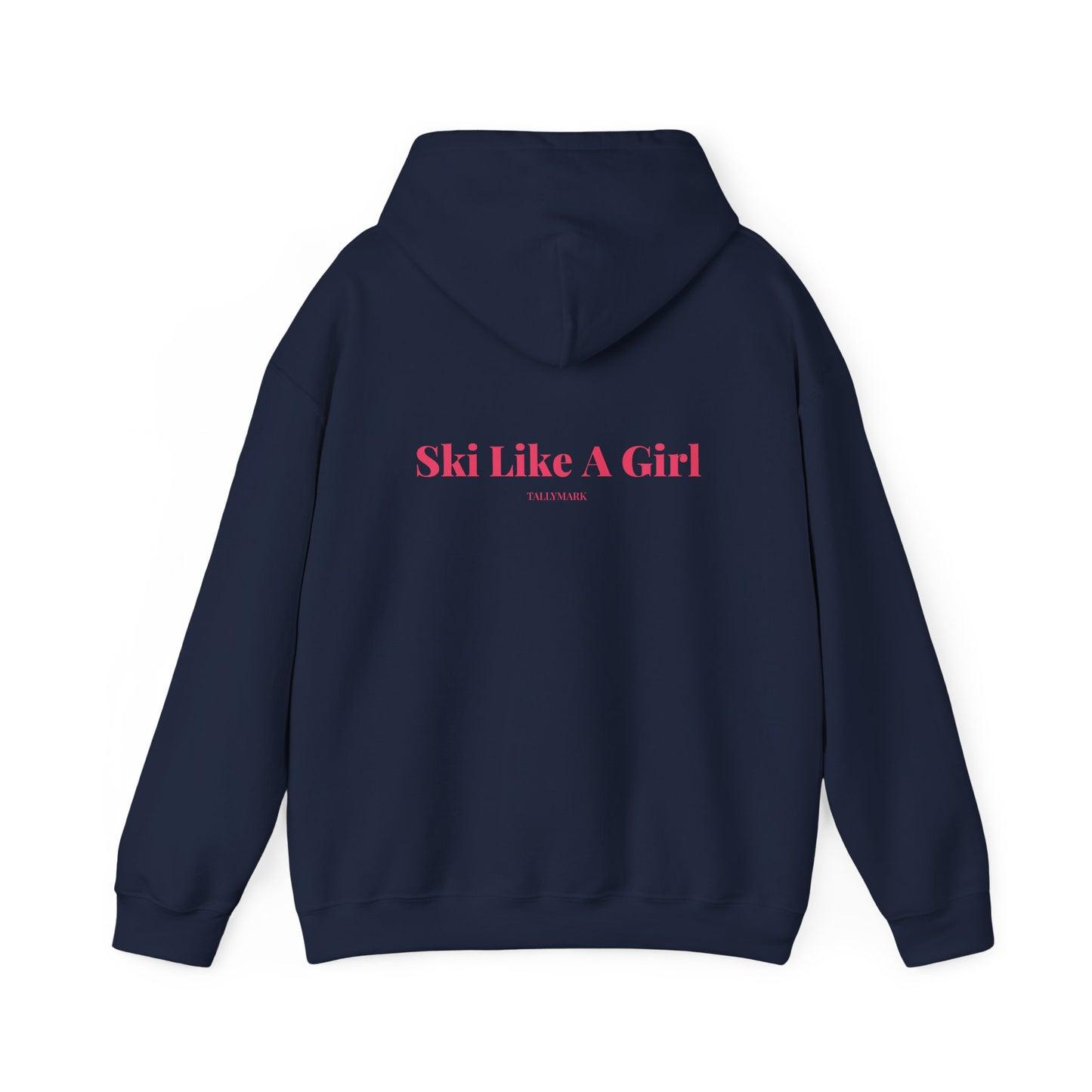 Pink Ski Like A Girl Hoodie
