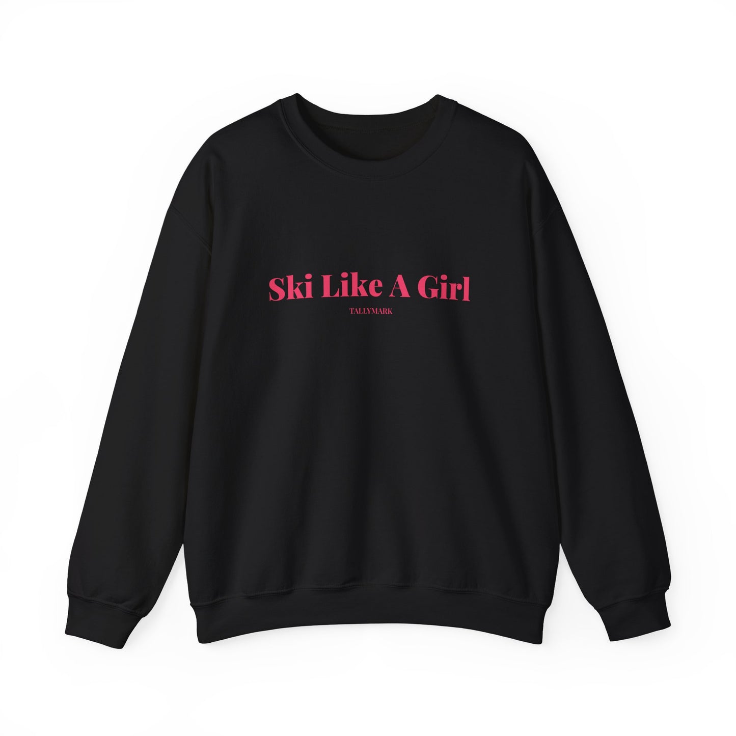 Pink Ski Like A Girl Crewneck