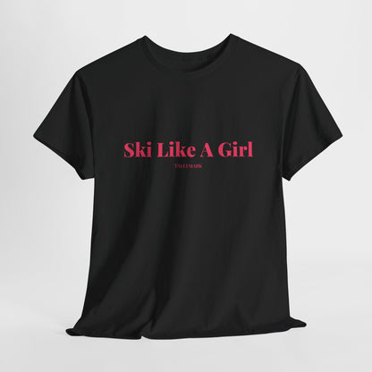 Pink Ski Like A Girl T-Shirt