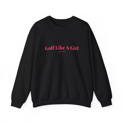 Pink Golf Like A Girl Crewneck