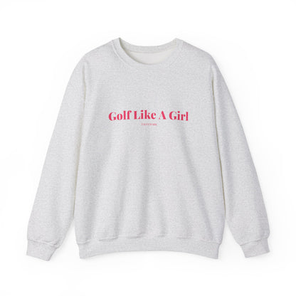 Pink Golf Like A Girl Crewneck