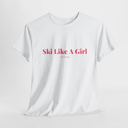 Pink Ski Like A Girl T-Shirt