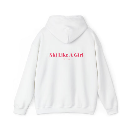 Pink Ski Like A Girl Hoodie