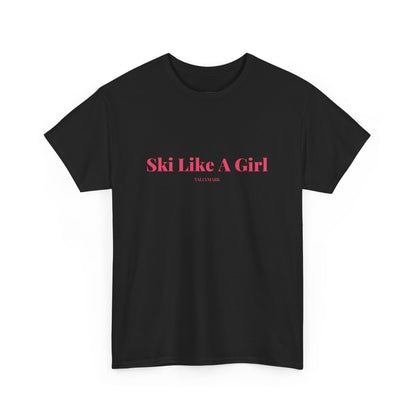 Pink Ski Like A Girl T-Shirt