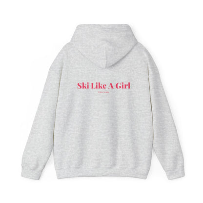 Pink Ski Like A Girl Hoodie