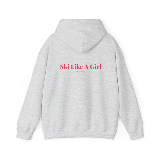 Pink Ski Like A Girl Hoodie
